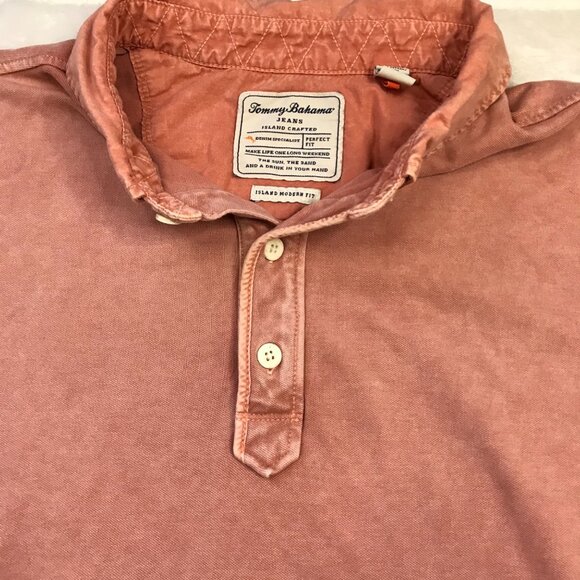 Tommy Bahama Button Down Collar Polo Shirt Men's XL Cotton Island Modern Fit - Picture 8 of 10